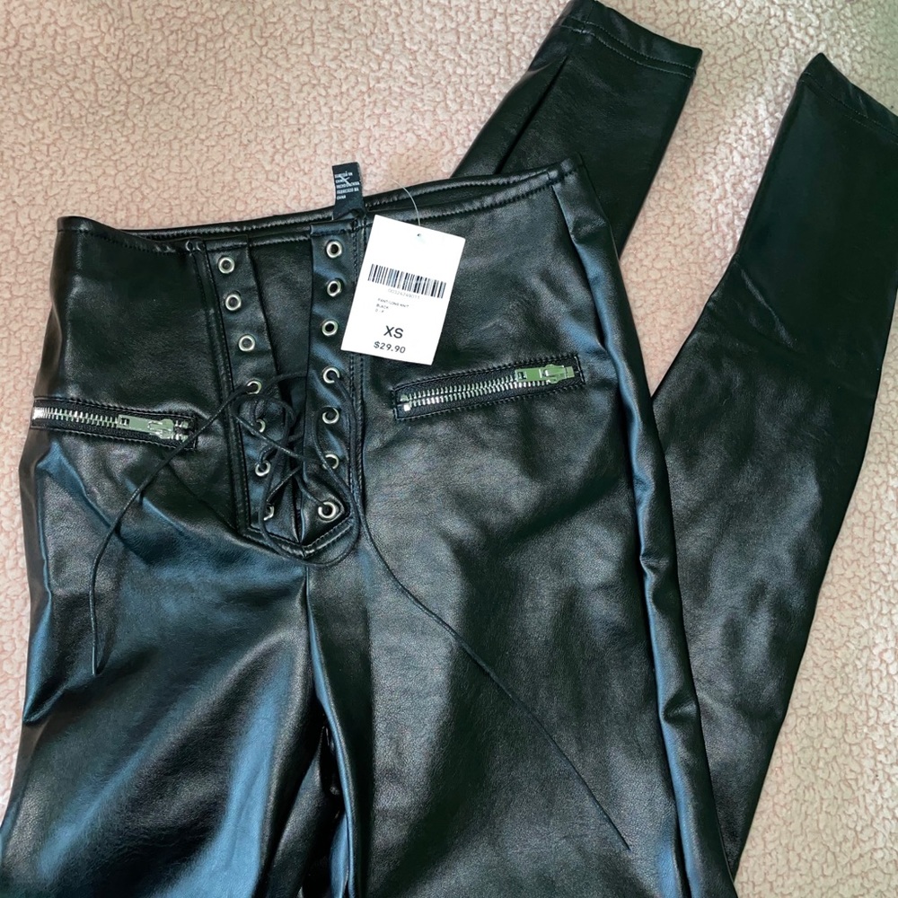 F21 Leather Pants